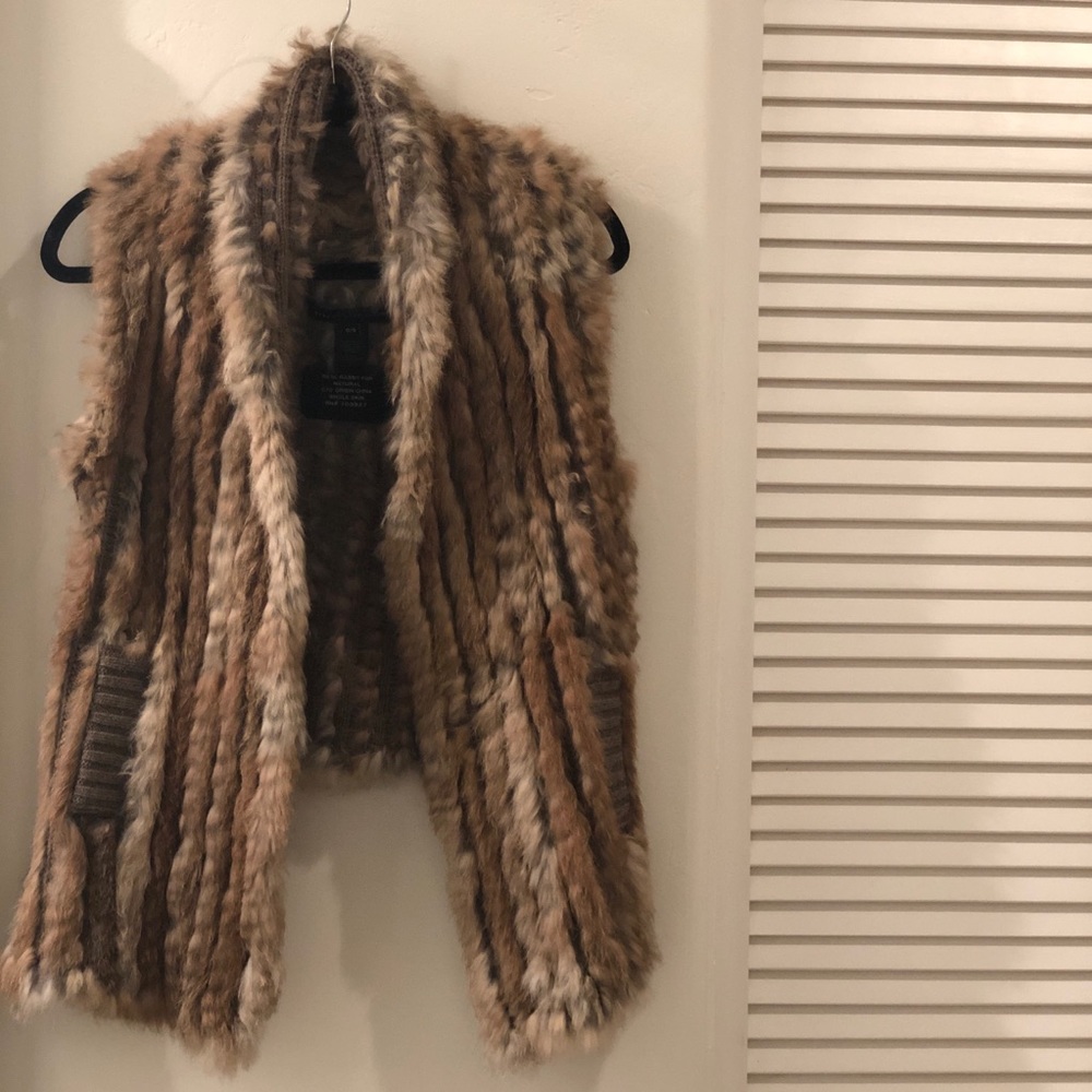 Marc Jacobs rabbit fur vest